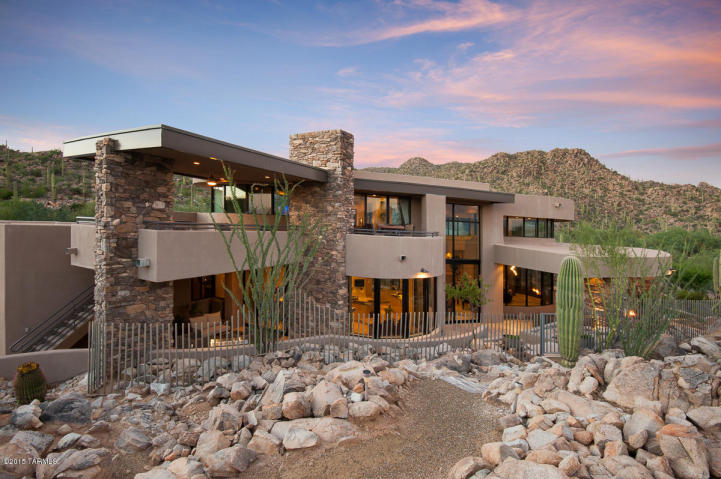 Contemporary nestled in the boulders of Tucson AZ (Private) Stone Canyon golf community 1'