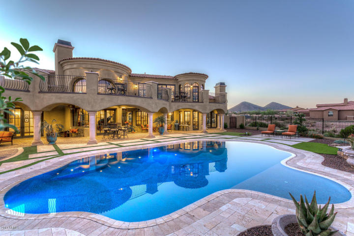 $1.7 million Mediterranean entertainers dream lavish home in Peoria,&nbsp;AZ.