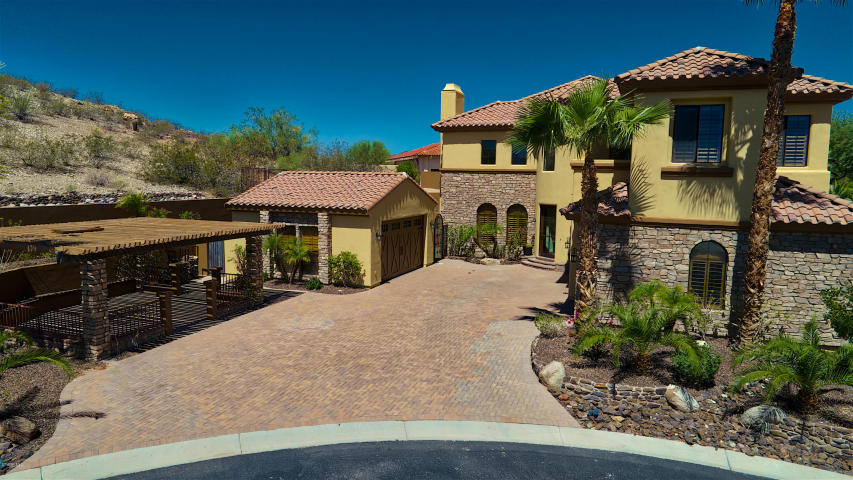 Secluded Ahwatukee Foothills custom home features something very cool! An Ancient&nbsp;Petroglyph
