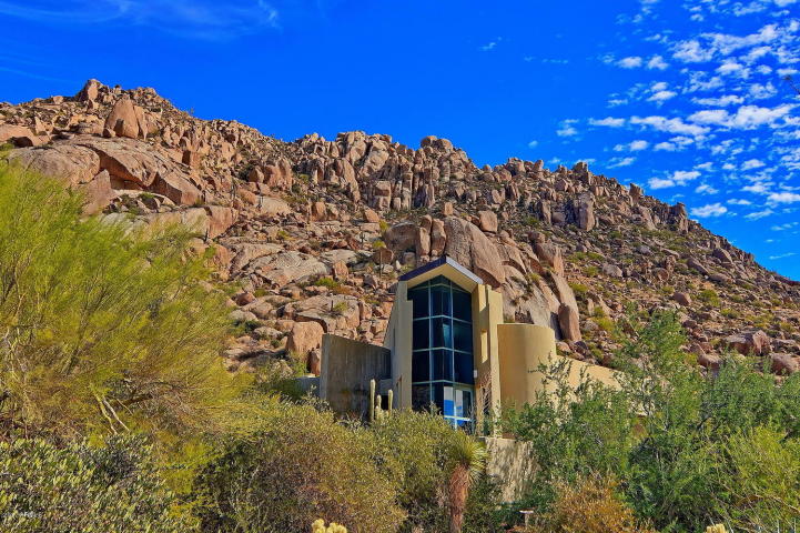 $1.4M Scottsdale Contemporary nestled amongst the Boulders, designed by two famous architects, &amp; has 1400 bottle wine cellar