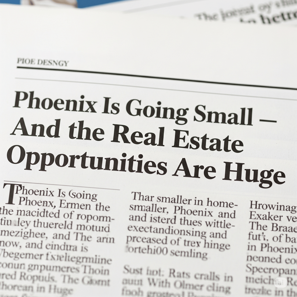Phoenix Is Going Small — And the Real Estate Opportunities Are&nbsp;Huge