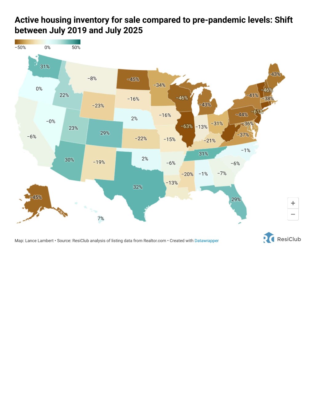 Arizona’s Housing Inventory Surges +30%, Ranks #4 in the Nation ✅